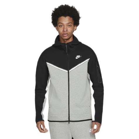 nike tech fleece zwart grijs vest